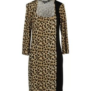 NWOT Just Cavalli Leopard Cocktail Dress Sz XS